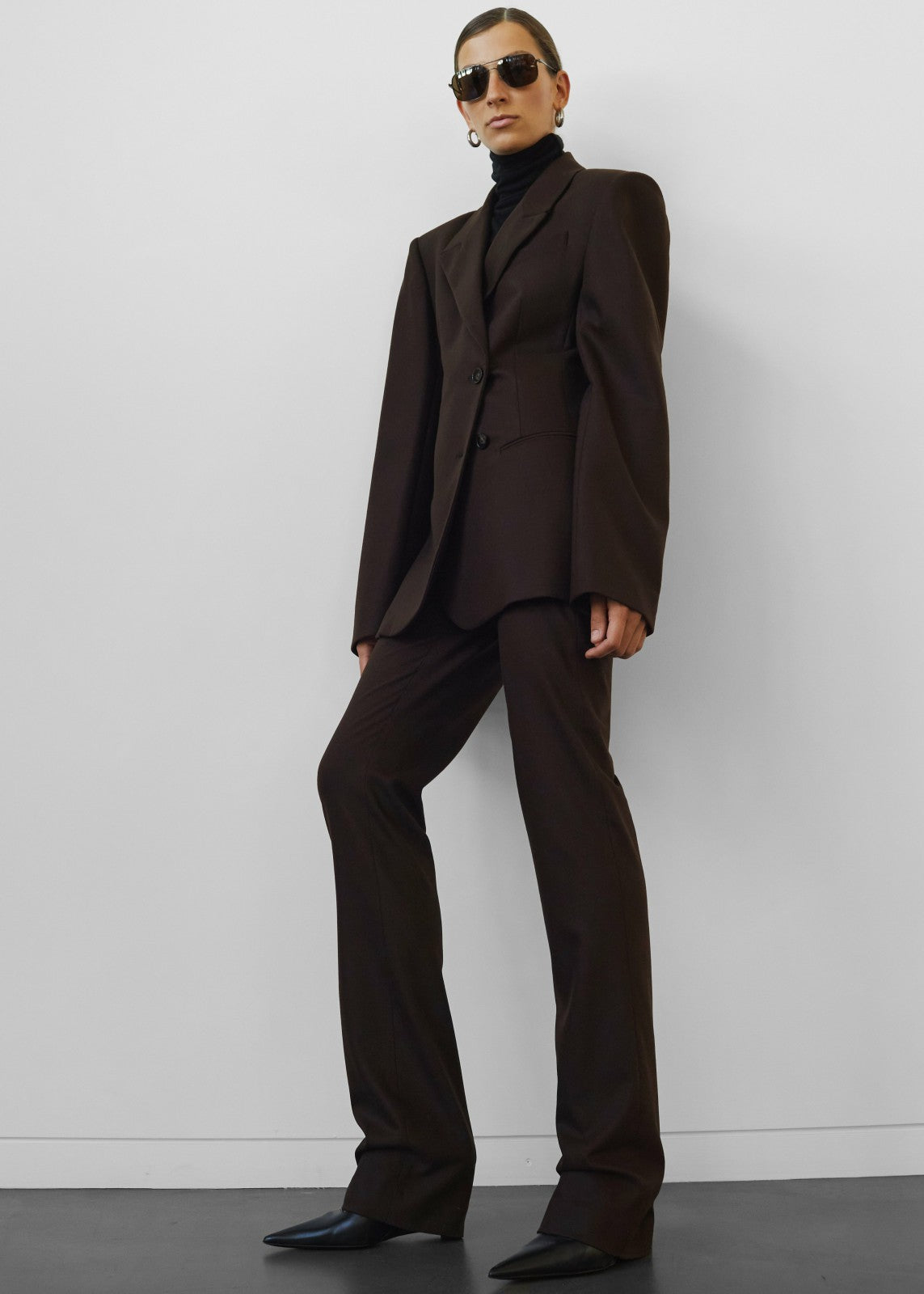 Morrison Long Trousers Brown - Women