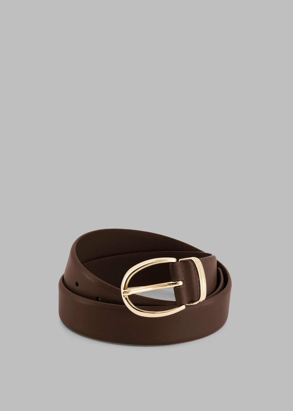 Ora Leather Belt Brown/Gold - Women