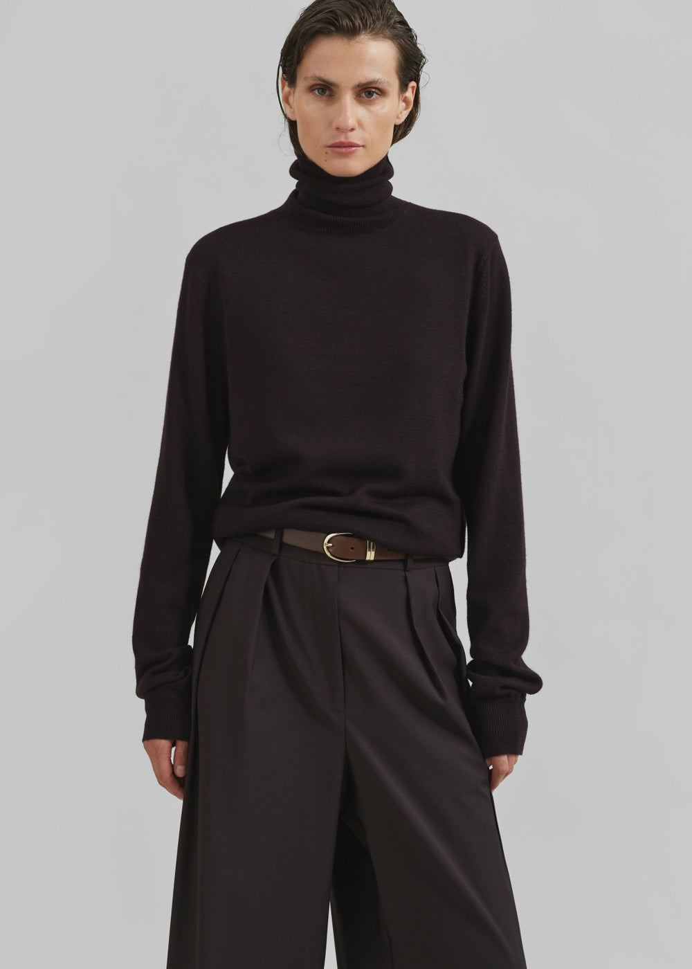 Ora Leather Belt Brown/Gold - Women