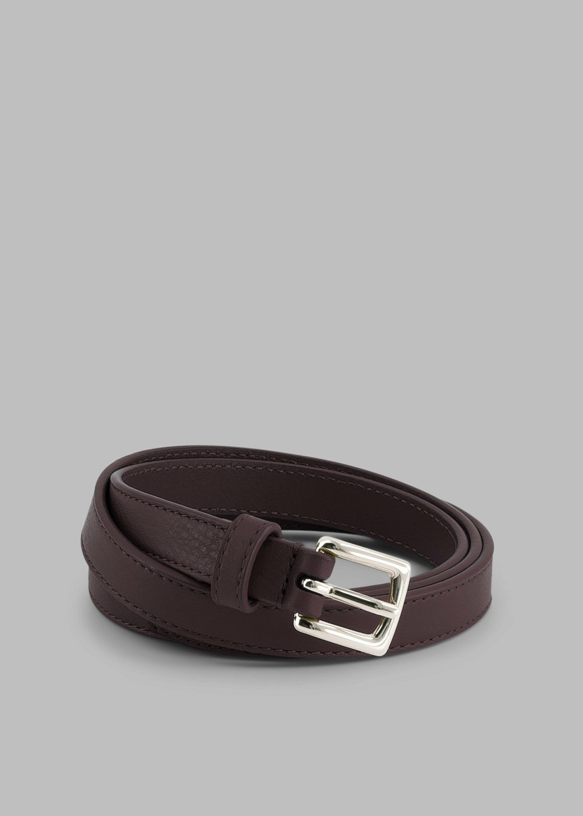 Jessie Leather Belt Plum - Women