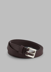 Jessie Leather Belt Plum - Women