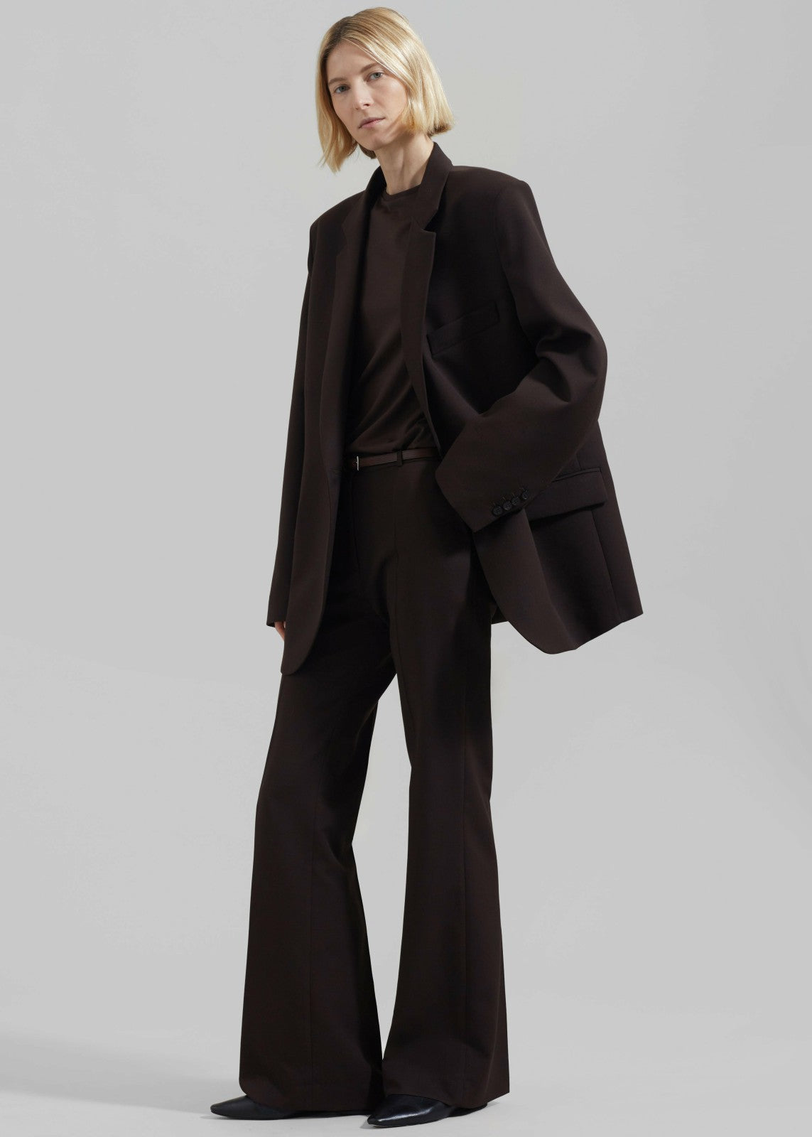 Lyra Flared Pants Brown - Women