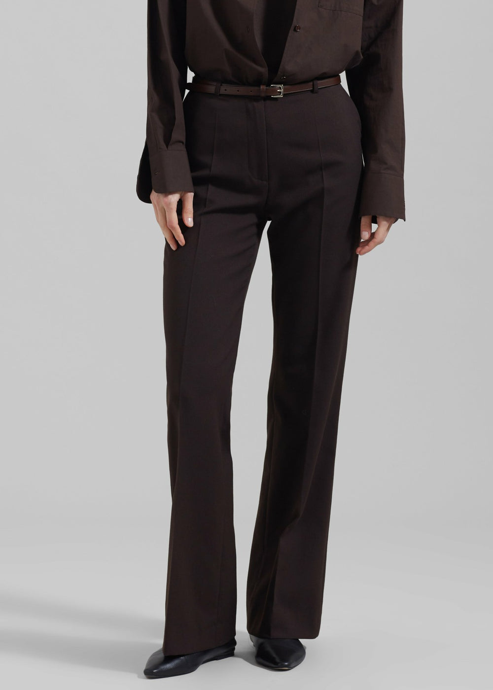 Lyra Flared Pants Brown - Women