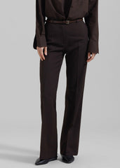 Lyra Flared Pants Brown - Women