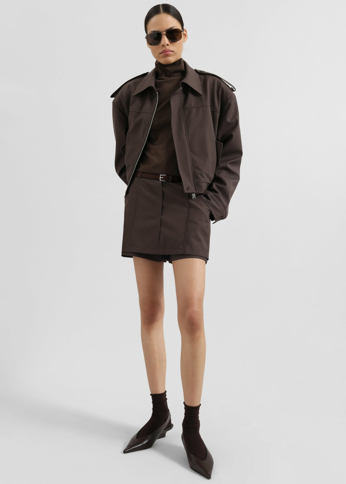 Jessie Leather Belt Brown - Women