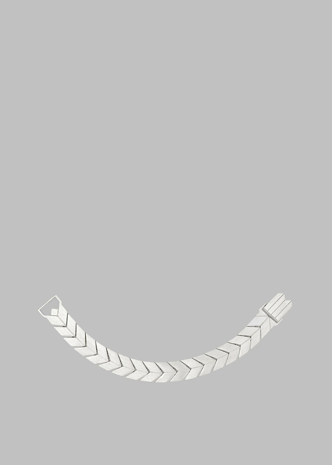 Bevza Flat Spikelet Bracelet Steel Grey - Women