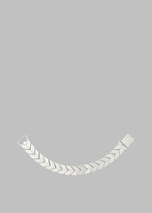 Bevza Flat Spikelet Bracelet Steel Grey - Women