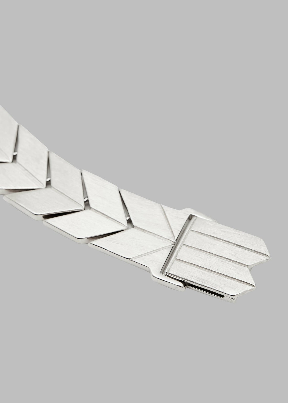 Bevza Flat Spikelet Bracelet Steel Grey - Women