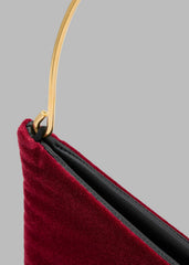 Bevza Grain Clutch Burgundy - Women
