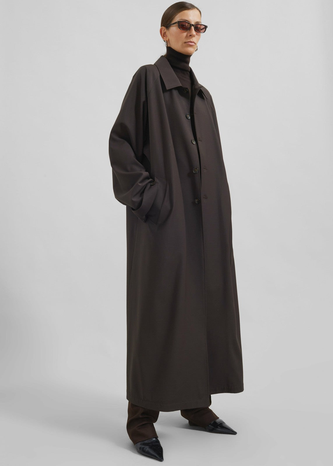 Shay Trench Coat Brown - Men/Women