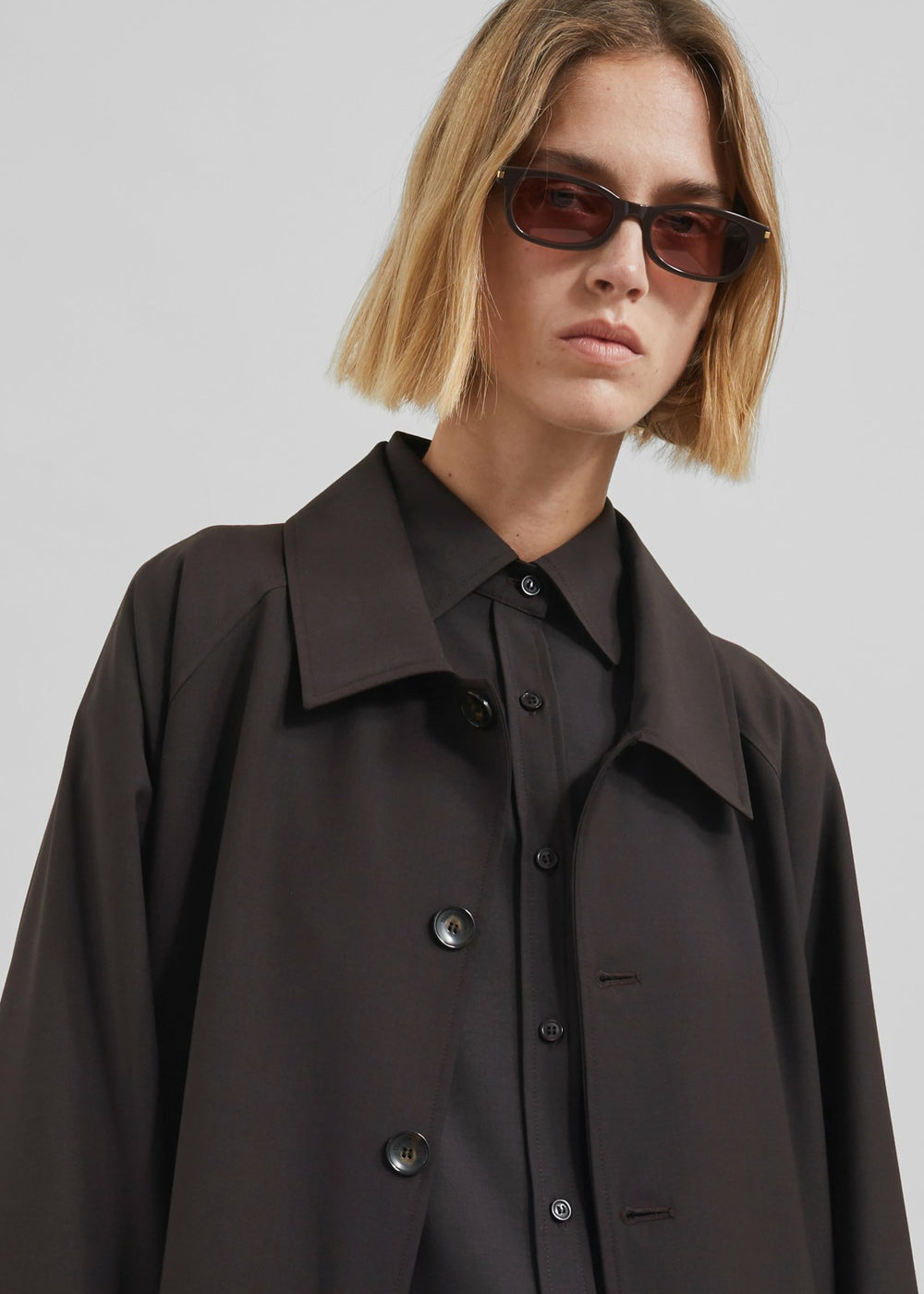 Shay Trench Coat Brown - Men/Women