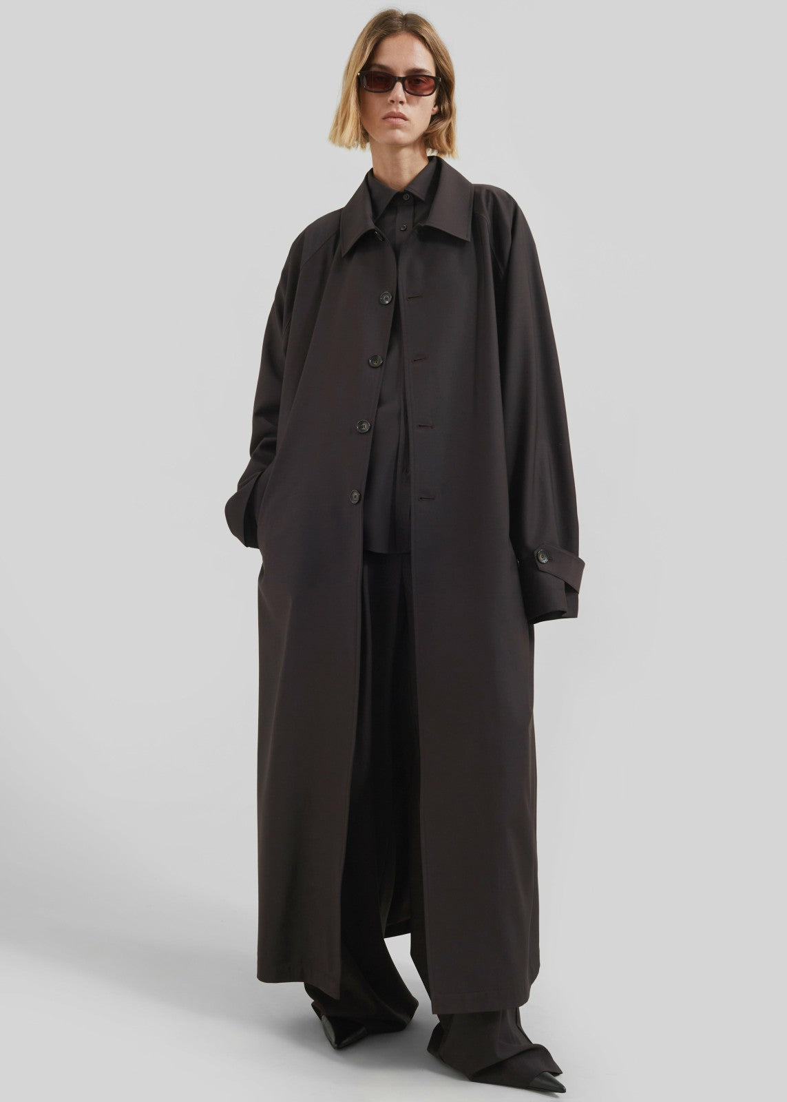 Shay Trench Coat Brown - Men/Women