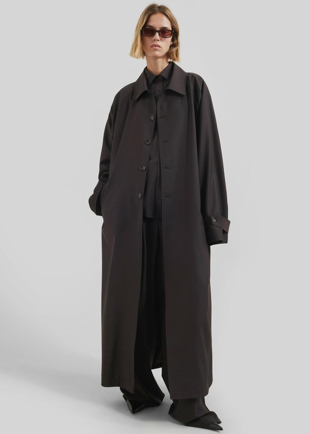 Shay Trench Coat Brown - Men/Women