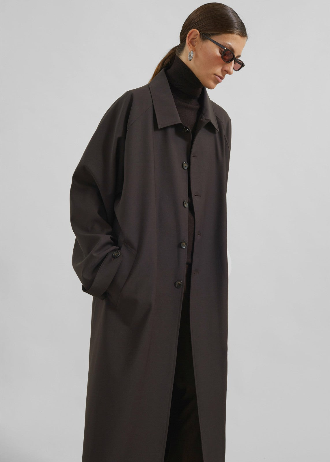 Shay Trench Coat Brown - Men/Women