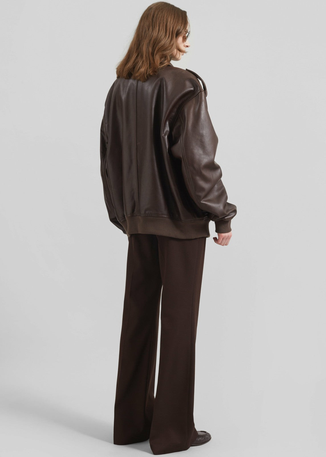Viper Leather Jacket Brown - Women