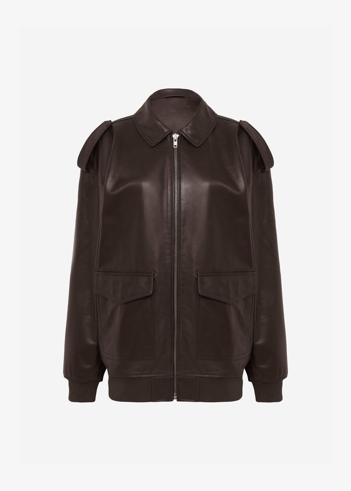 Viper Leather Jacket Brown - Women