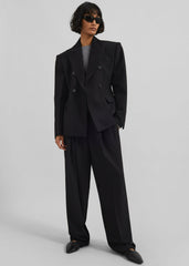 Dina Double Breasted Blazer Black - Women