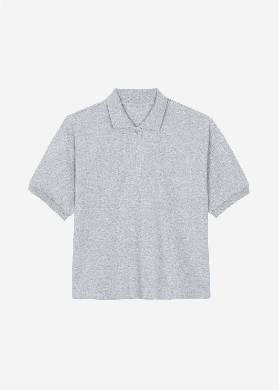 Arda Crop Polo Grey - Women