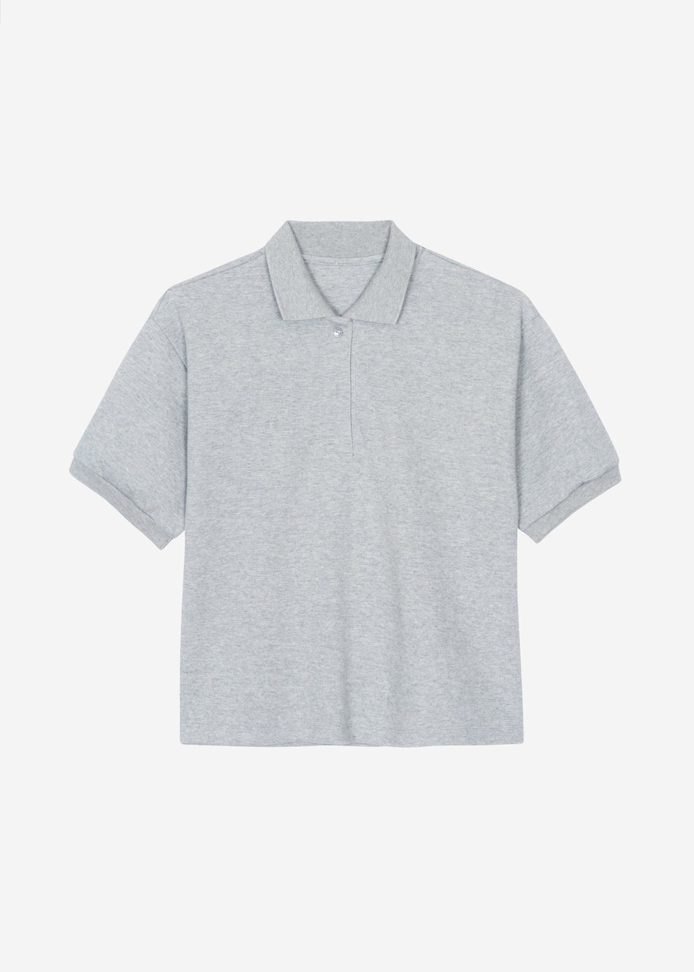 Arda Crop Polo Grey - Women