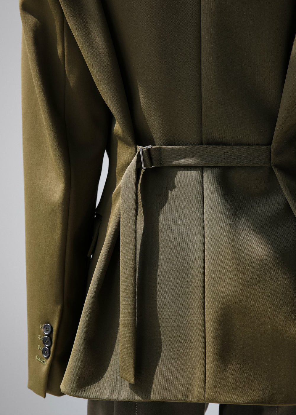 Naima Belted Blazer Khaki - Women