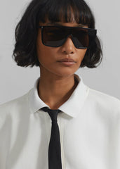 Arda Crop Polo White - Women
