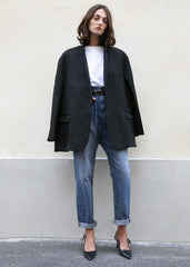 Frankie Oversized Boyfriend Blazer Black - Women