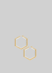 Bevza Big Honeycomb Hoops Gold/Silver - Women