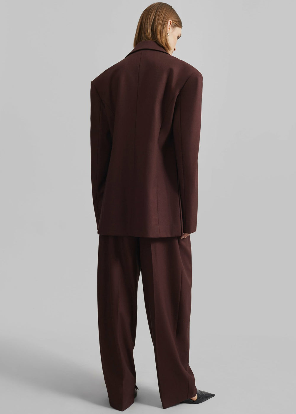 Durham Crossover Blazer Burgundy - Women