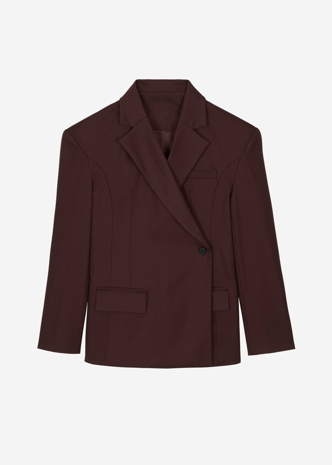 Durham Crossover Blazer Burgundy - Women