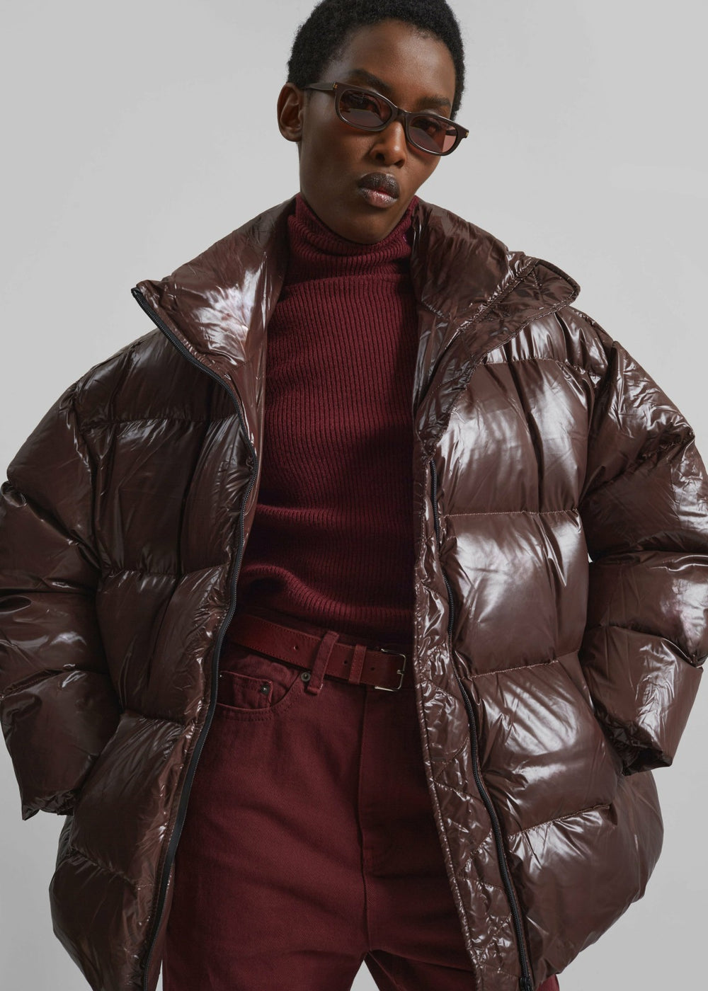 Pendle Puffer Jacket Brown - Women
