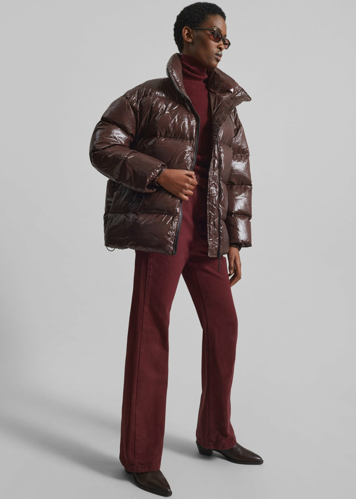 Pendle Puffer Jacket Brown - Women