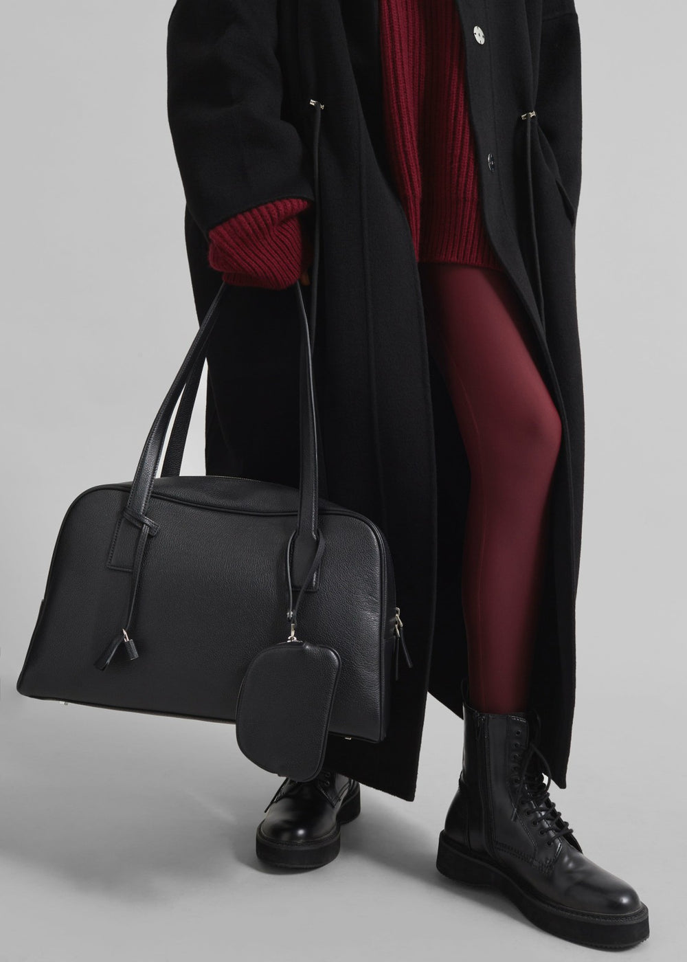 Noho Leather Shoulder Bag Black - Women