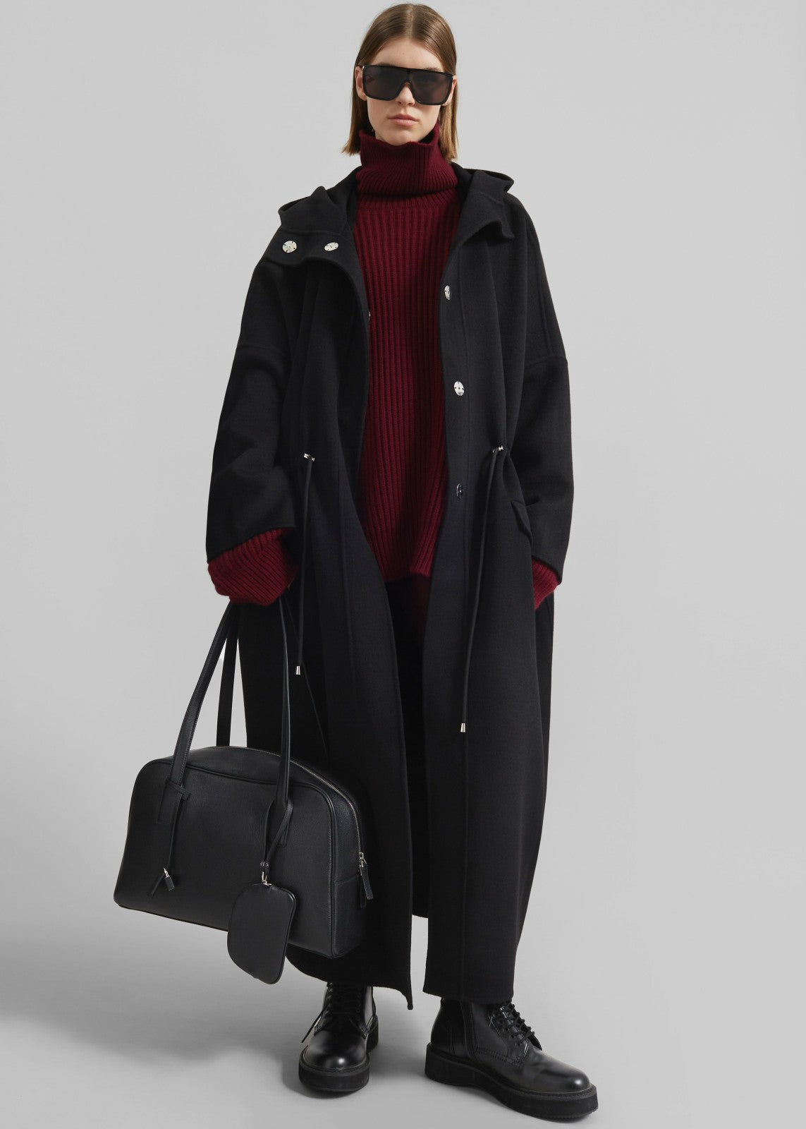 Noho Leather Shoulder Bag Black - Women