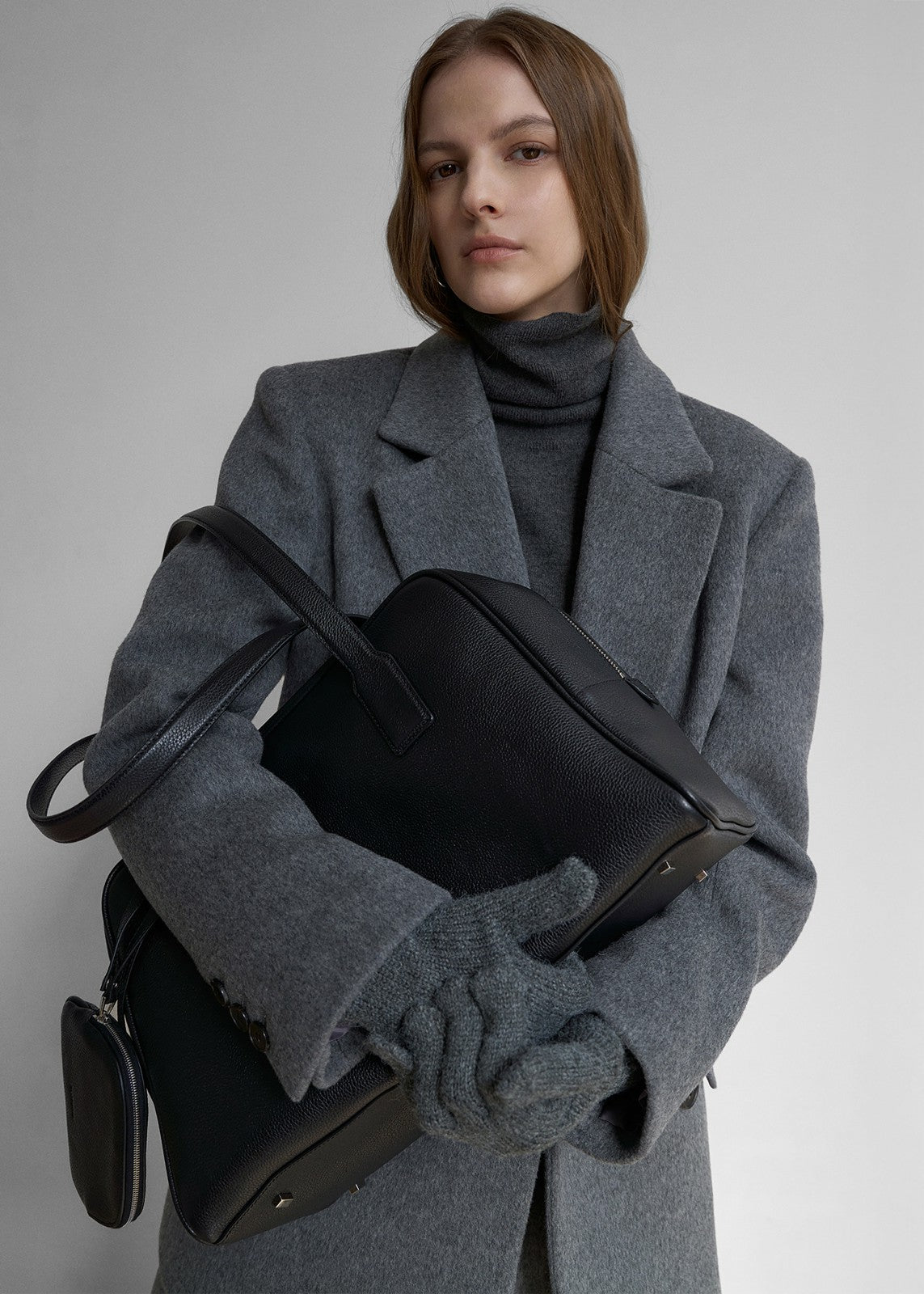 Noho Leather Shoulder Bag Black - Women