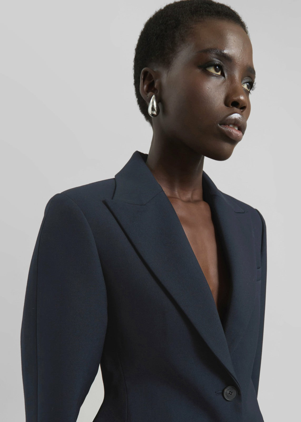 Colette Hourglass Twill Blazer Navy - Women
