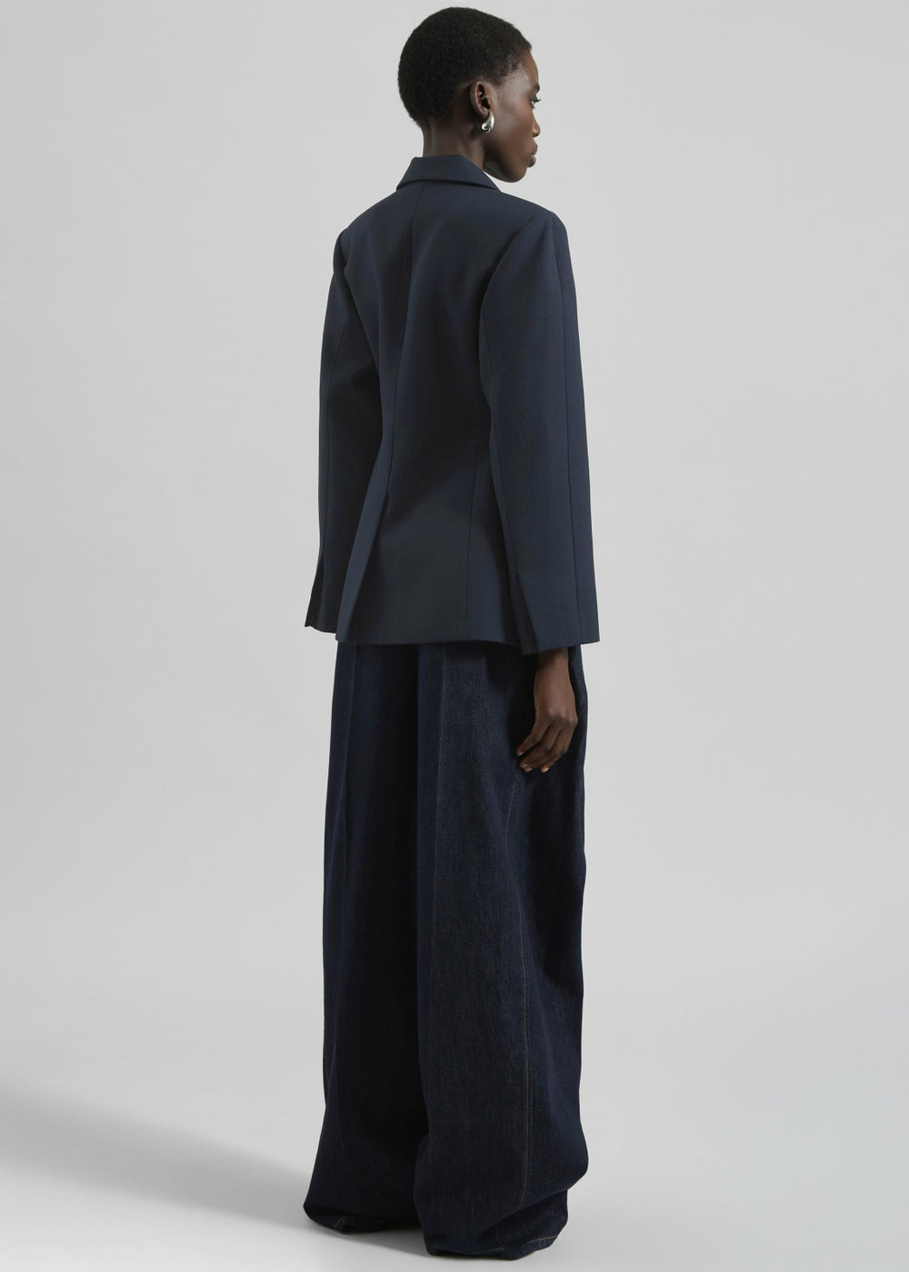 Colette Hourglass Twill Blazer Navy - Women