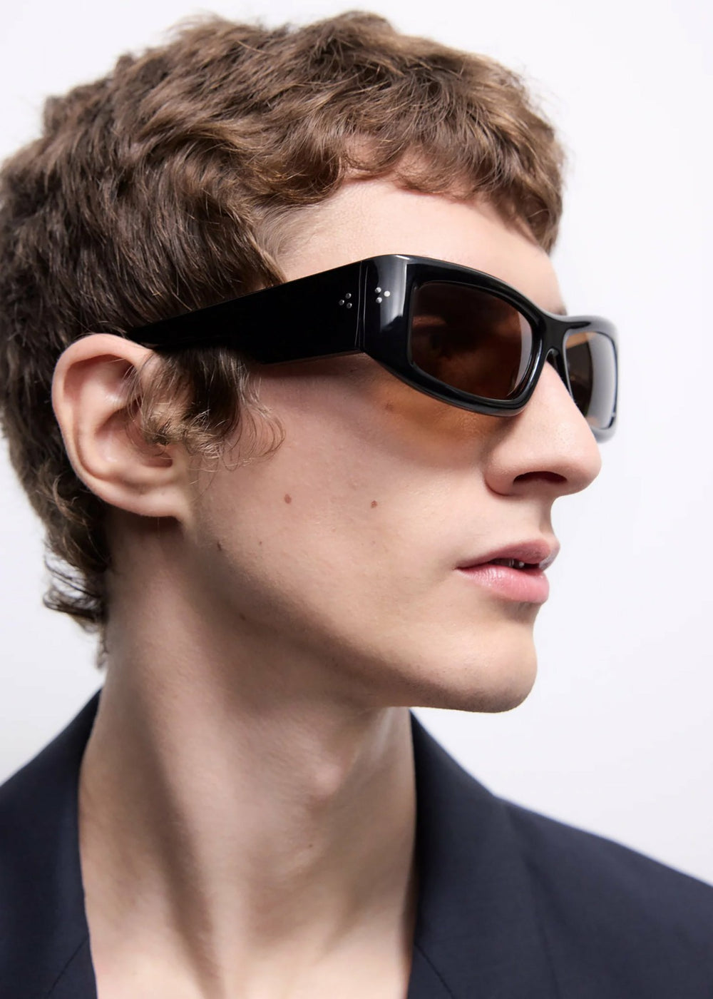 Port Tanger Hads Sunglasses Black Acetate/Tobacco Lens - Men/Women