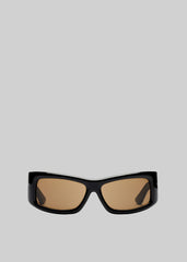 Port Tanger Hads Sunglasses Black Acetate/Tobacco Lens - Men/Women