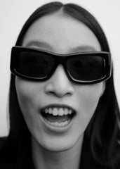 Port Tanger Hads Sunglasses Black Acetate/Tobacco Lens - Men/Women