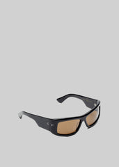 Port Tanger Hads Sunglasses Black Acetate/Tobacco Lens - Men/Women