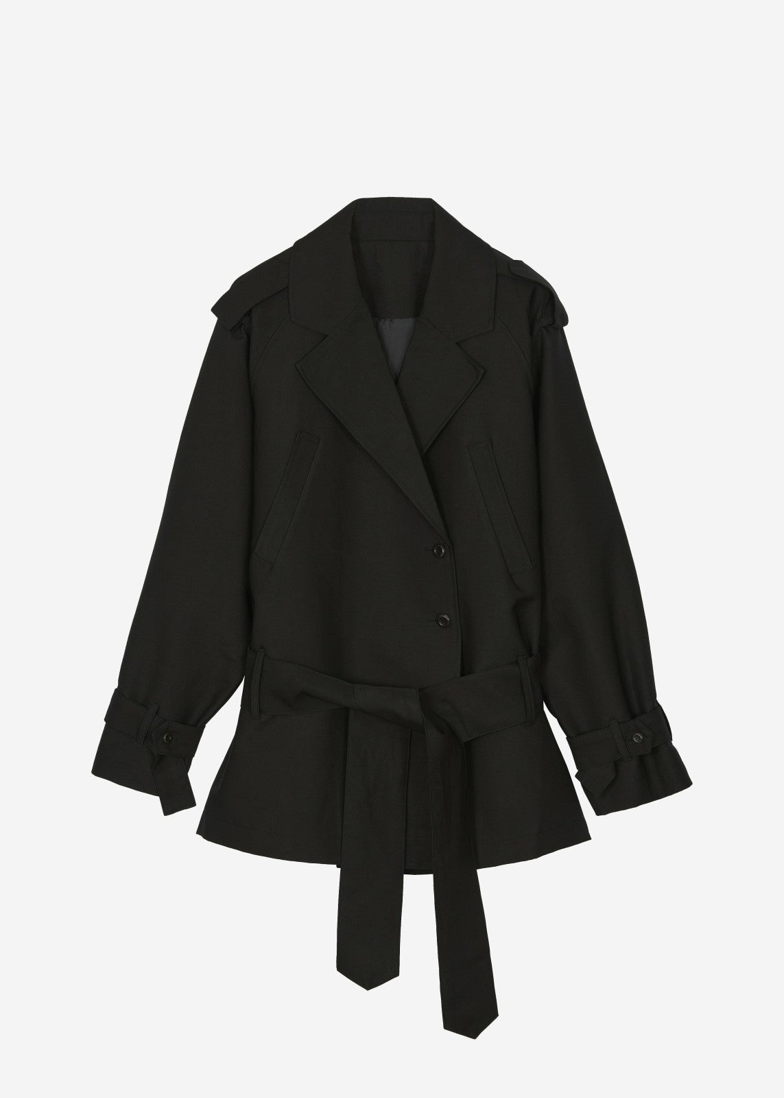 Emsbury Short Trench Black - Women