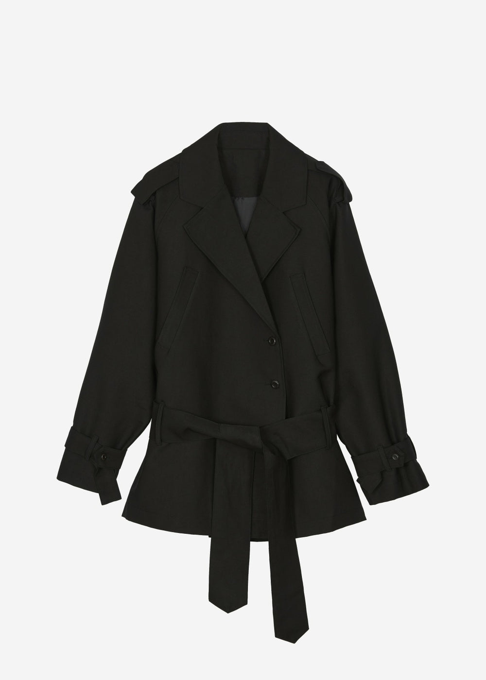 Emsbury Short Trench Black - Women