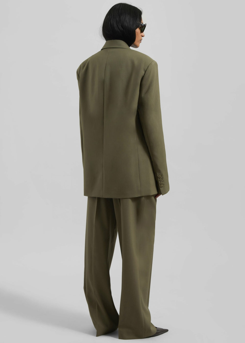 Newark Double Breasted Blazer Khaki - Women