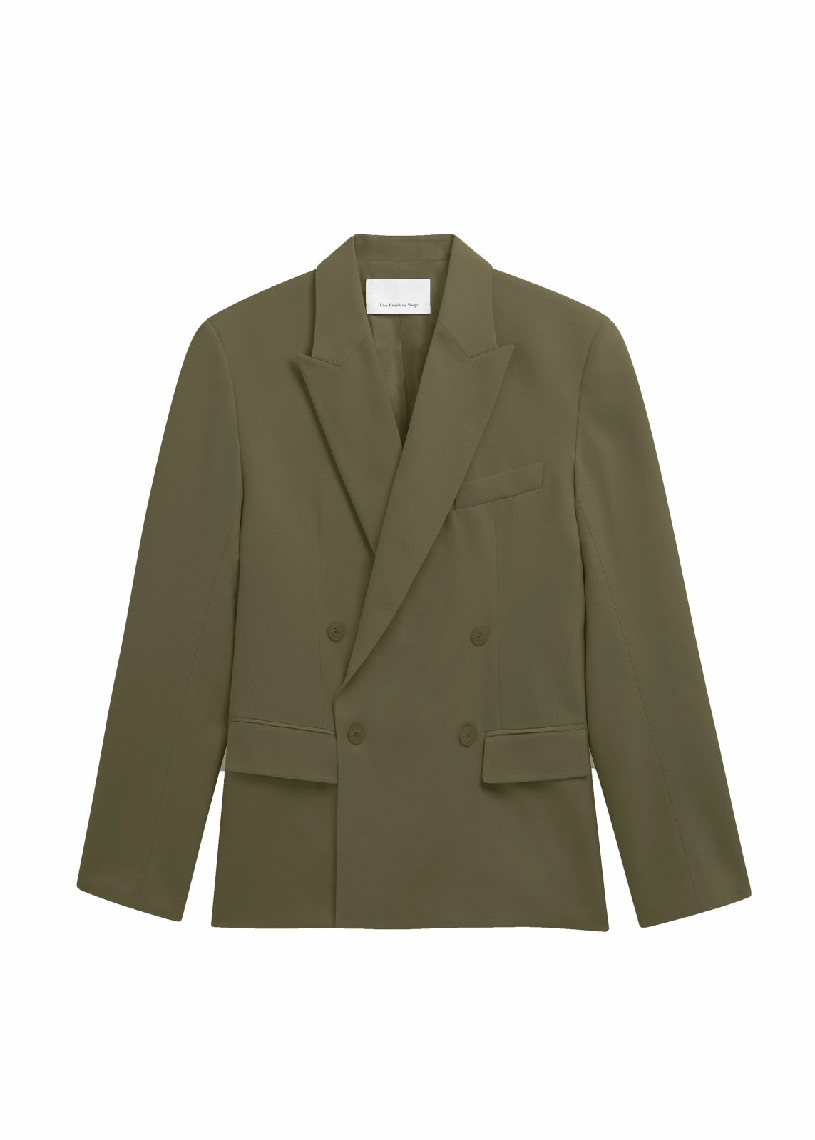 Newark Double Breasted Blazer Khaki - Women