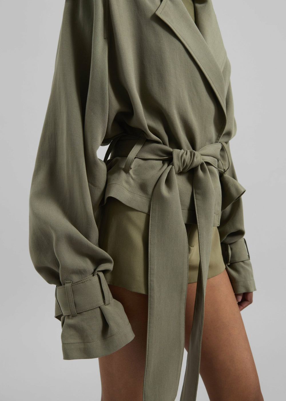 Simona Short Trench Khaki - Women