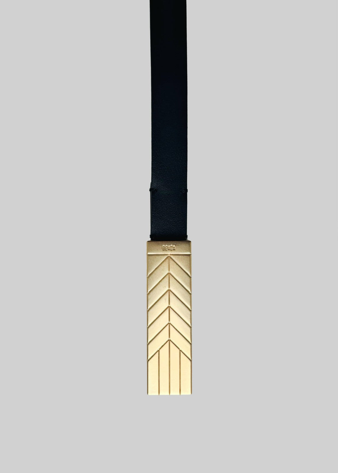 Bevza Belt With Spikelet Buckle Black/Gold - Women