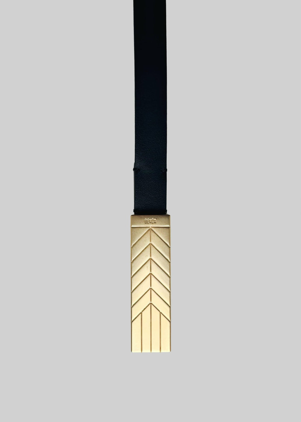 Bevza Belt With Spikelet Buckle Black/Gold - Women