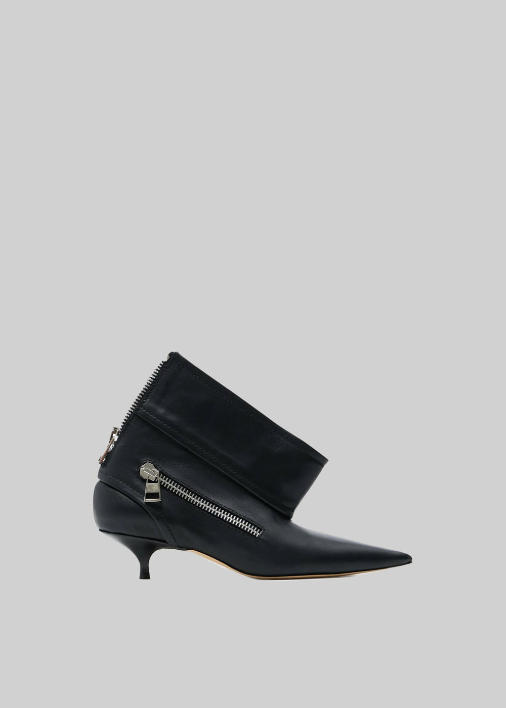 JW Anderson Kitten Heel Biker Boots Black - Women