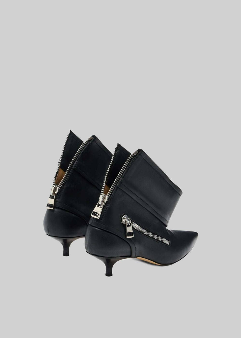 JW Anderson Kitten Heel Biker Boots Black - Women