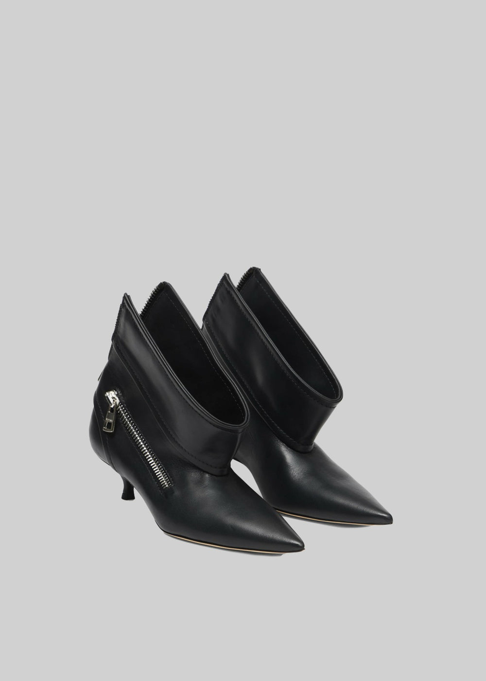 JW Anderson Kitten Heel Biker Boots Black - Women